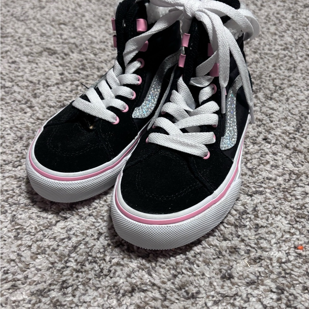 Vans Kids Sneakers Black and Pink